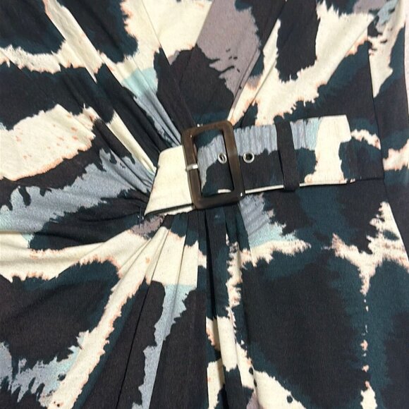 Planet Patterned Dress with Belt Detail - Size CAD 8 / EU 36 - Picture 4 of 7